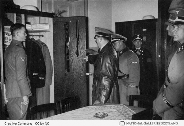 Adolf Hitler visiting the SS Leibstandarte Regiment with Sepp Dietrich